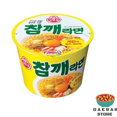 

Ottogi Sesame Ramen Flavor Noodle Bowl - Ramen Rasa Wijen Dan Telur Made In Korea
