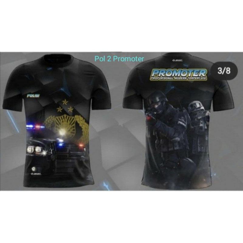 polisi promoter BAJU KAOS POLISI PROMOTER ORIGINAL PRIA