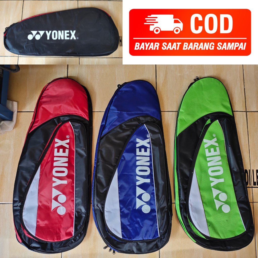 [COD]Tas Raket Olahraga Badminton / Bulutangkis R2 Tas Raket Badminton Yonex Ransel 3 Resleting + Ru