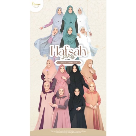 Gamis Hafsah Series by Divana Hijab Gamis Set Khimar
