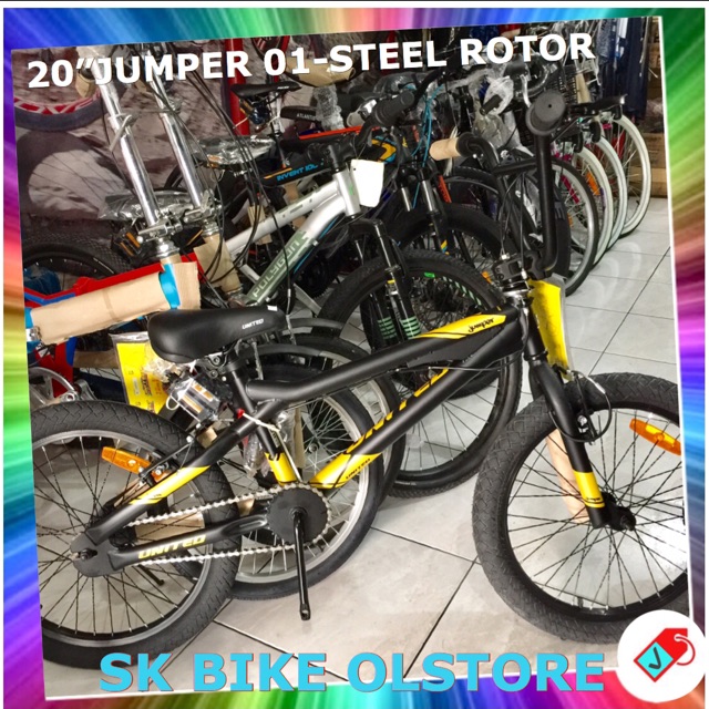 Sepeda anak bmx 20 UNITED JUMPER 01 ROTOR Termurah Dikirim Cepat StelJadi