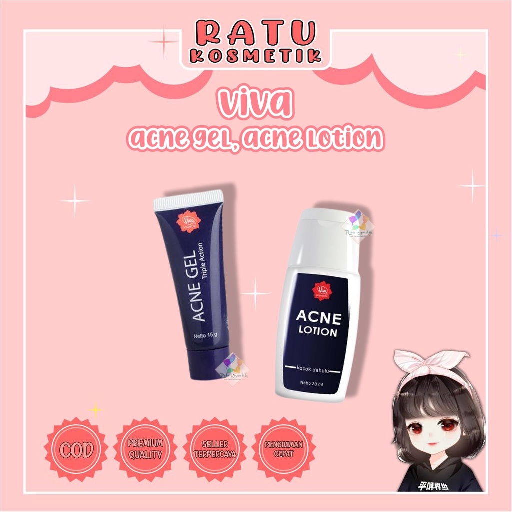 ❤ RATU ❤ Viva Acne Gel / Lotion Obat Jerawat (✔️BPOM)