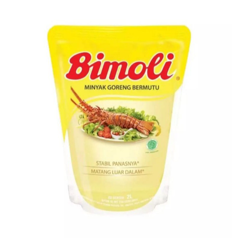 

minyak goreng bimoli 2 liter minyak yang sempurna,setabil panasnya matang luar dalam