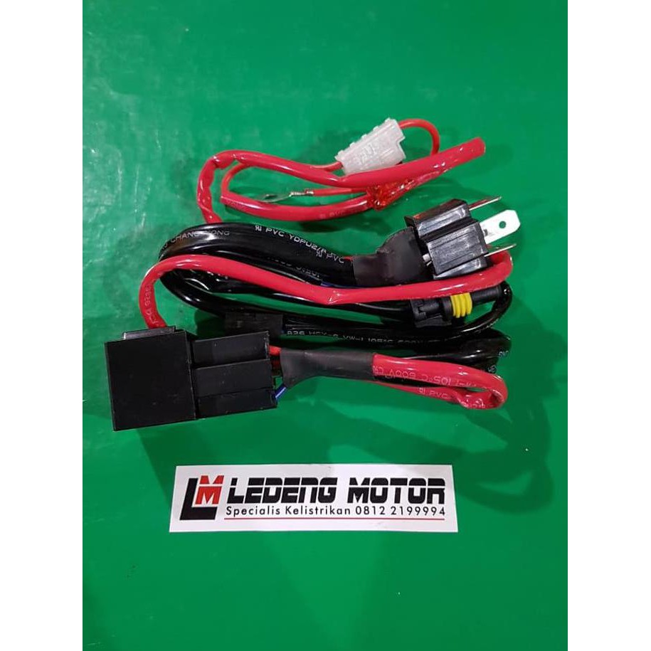 Diskon Relay Kabel Set Hid H4 Motor Mobil Rellay Relai Lampu Xenon Hi Low Sale