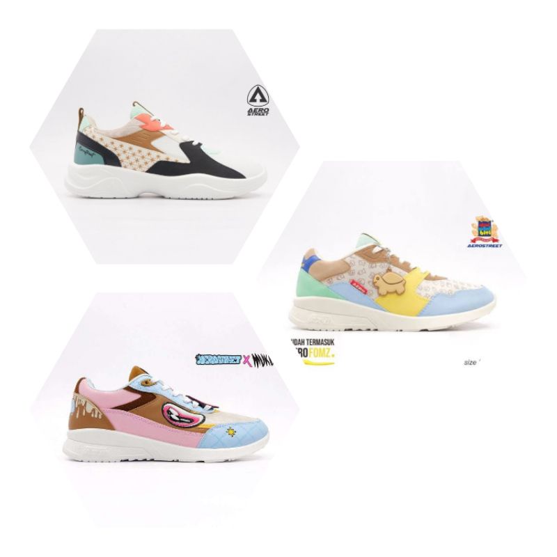 Aerostreet Sneakers Cowok Cewek Casual Kekinian Muklay Batik Tini Wini Biti