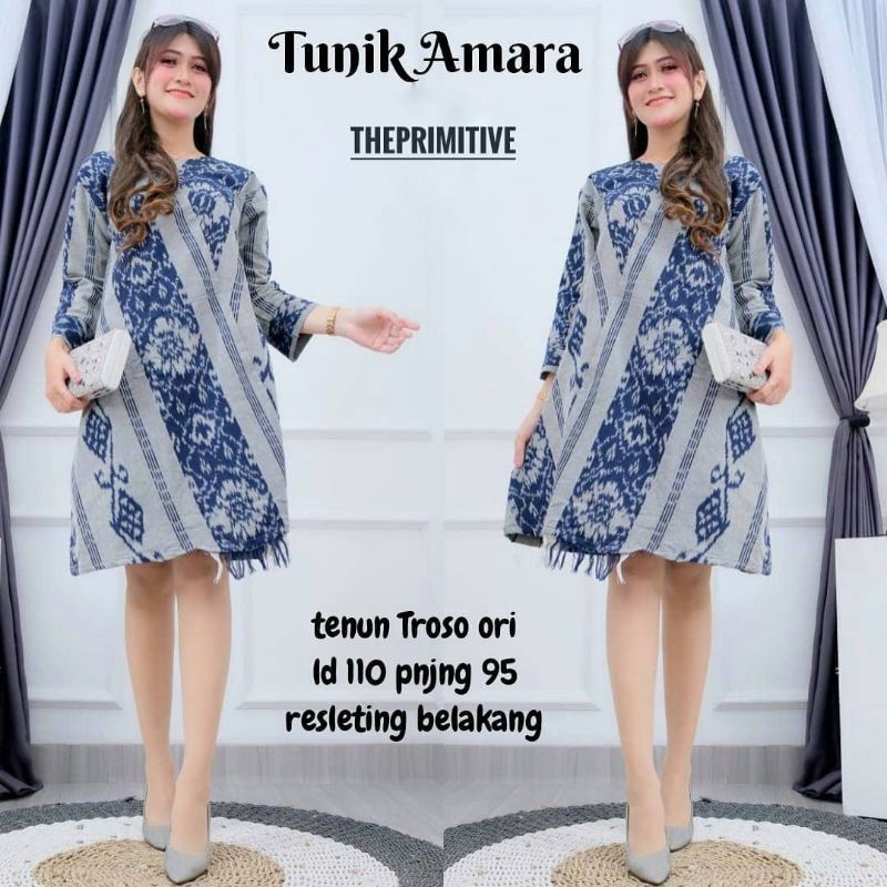 TUNIK BATIK TENUN BLANGKET NUSANTARA ATASAN WANITA