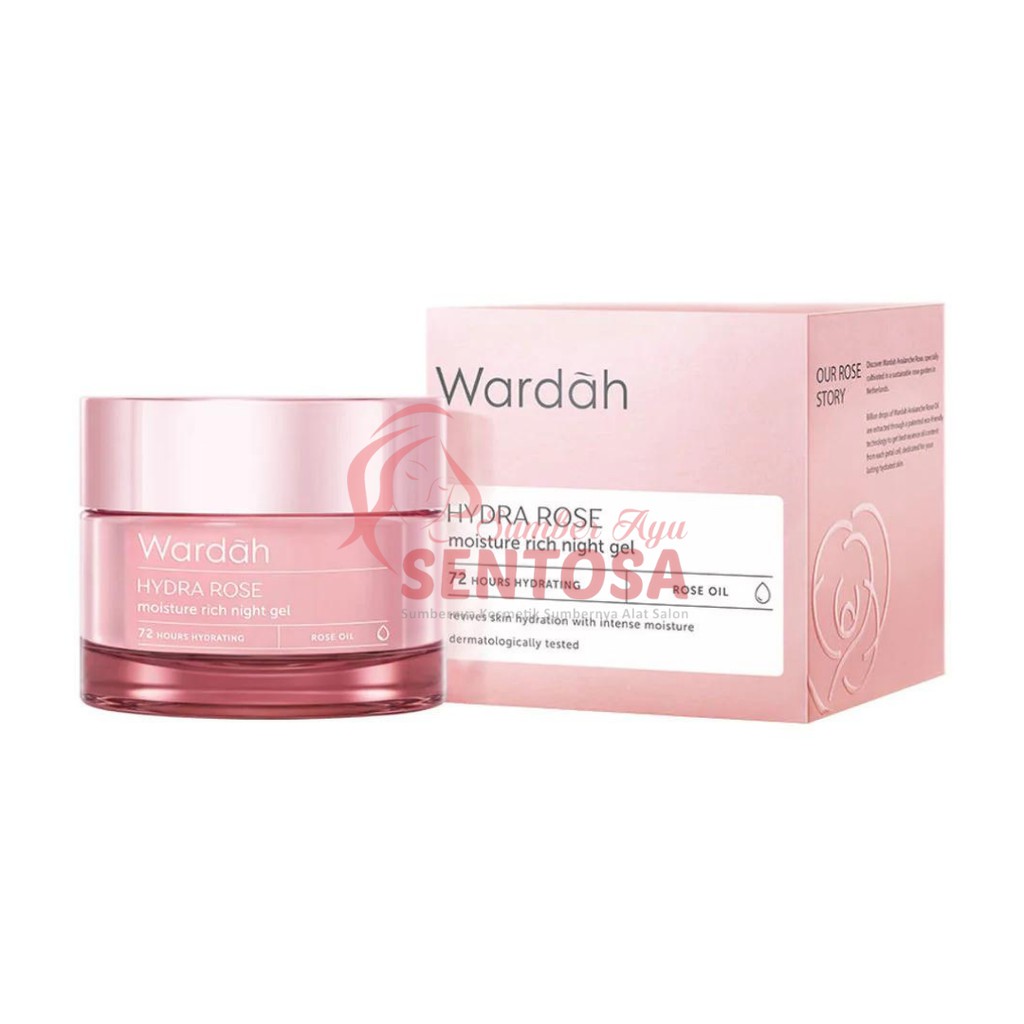 WARDAH HYDRA ROSE MOISTURE RICH NIGHT GEL 40GR