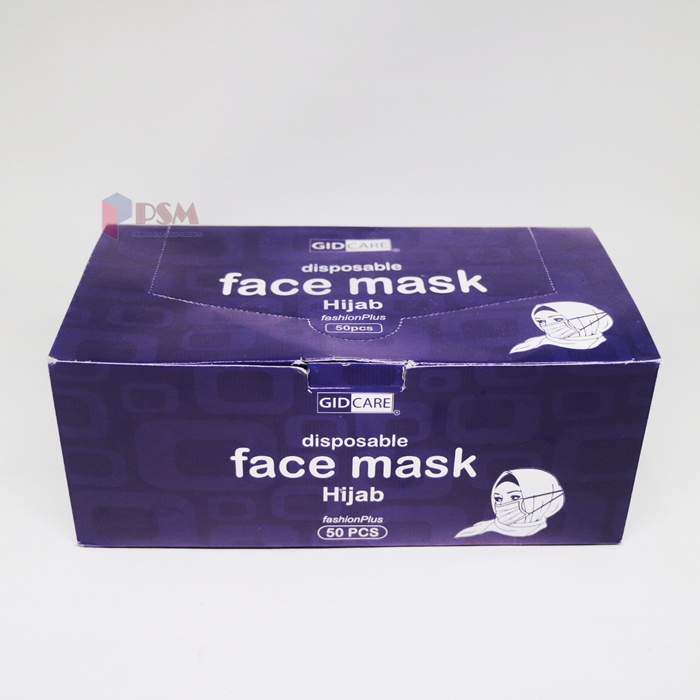 Masker 3ply Hijab Bedah GP Care / Surgical Face Mask Headloop