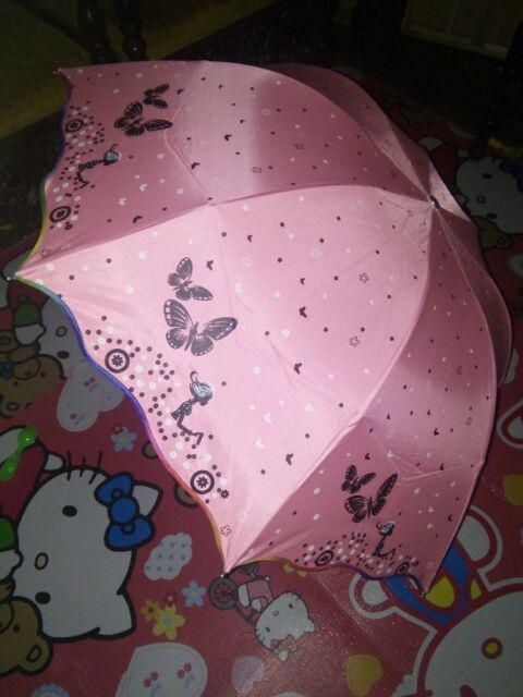 Payung Lipat 4 Fancy Karakter Motif Kupu Merk Osaka - Osk-360