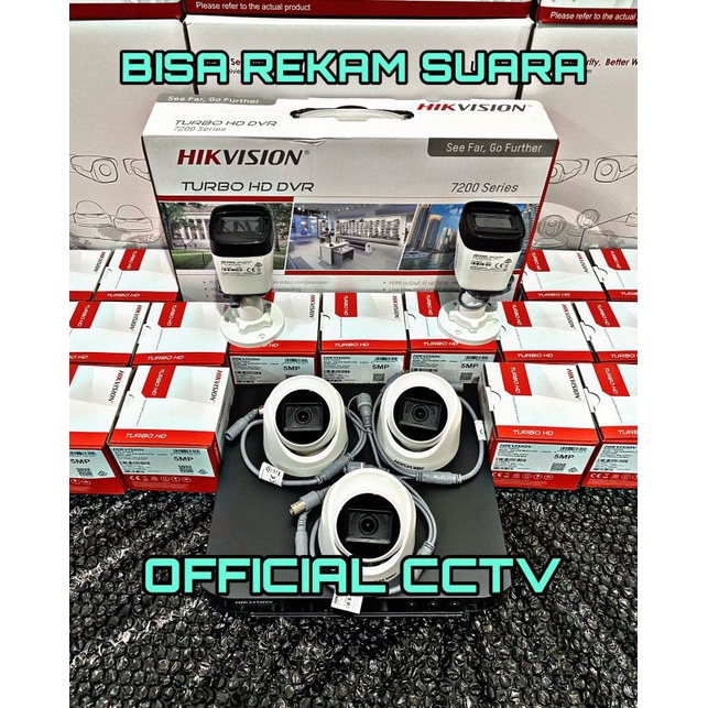 Jual Paket Camera Cctv 5 Kamera Hikvision 5mp Build In Mic Bisa Rekam ...