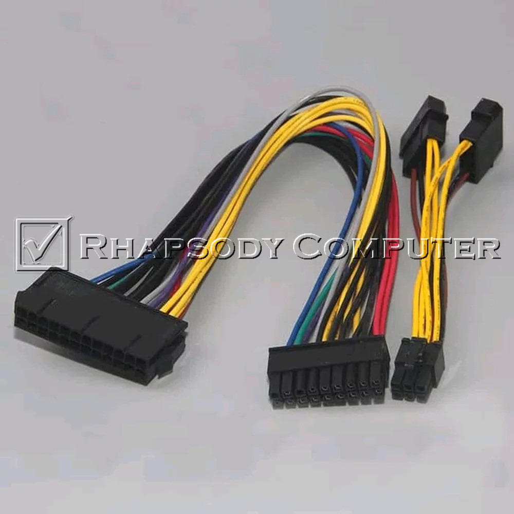 Kabel PSU ATX 24Pin To 18Pin +Dual Molex To 6Pin Adapter For HP Z600