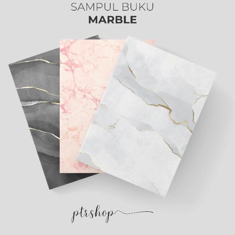 

PROMO SAMPUL BUKU BOOK COVER A5/B5 MARBLE EDITION ✡ 885