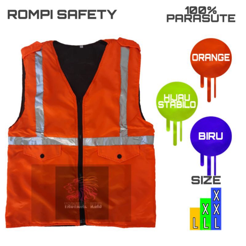 Rompi proyek/rompi parkir/rompi safety/rompi kerja/rompi tukang/rompi lapangan