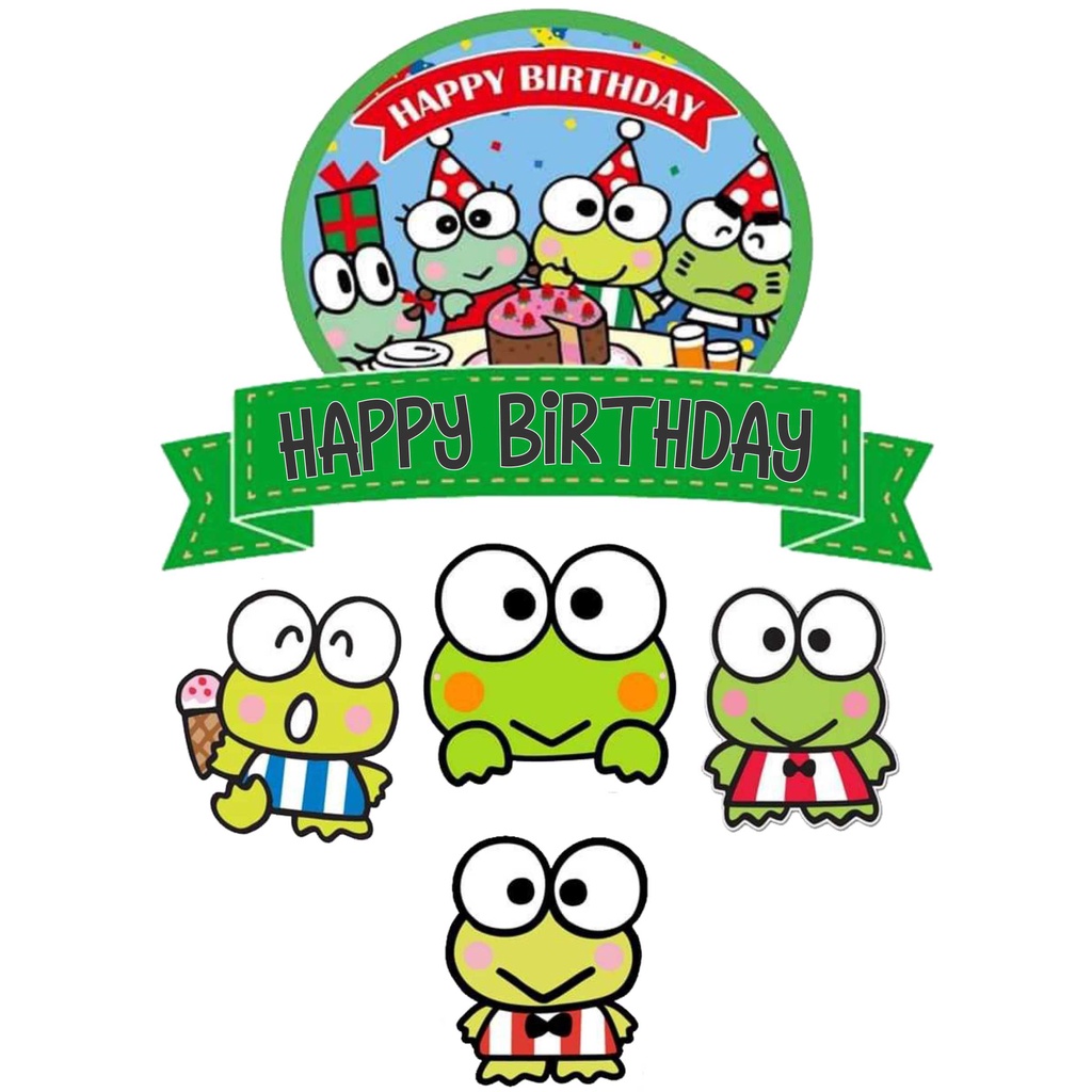 

TOPPER CAKE ULANG TAHUN / HIASAN KUE CUSTOM KEROPPI