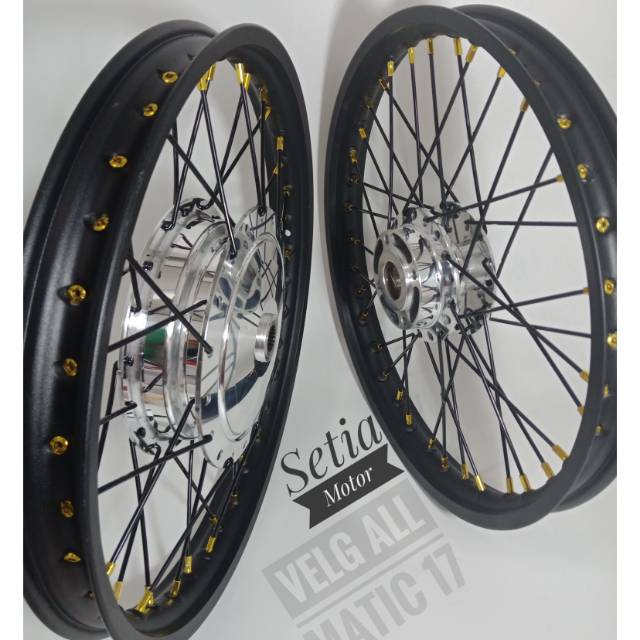  Velg  All Matic  Ring 17 Sepaket Tromol Jari Mio Beat 