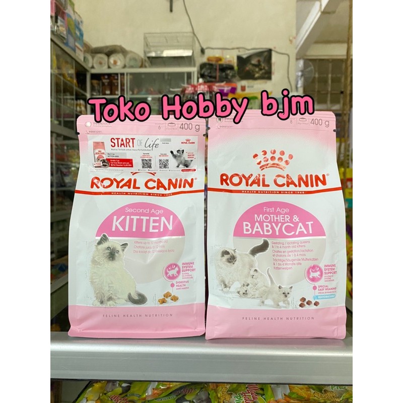 Royal canin mother &amp; babycat / kitten first second age 400gr Rc baby cat makanan kucing kiten 400 Gr