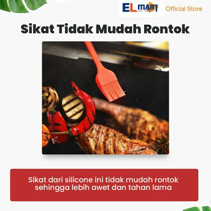 Kuas Silikon Kue Mentega Kue Roti Silicone Food Brush BBQ Anti Rontok