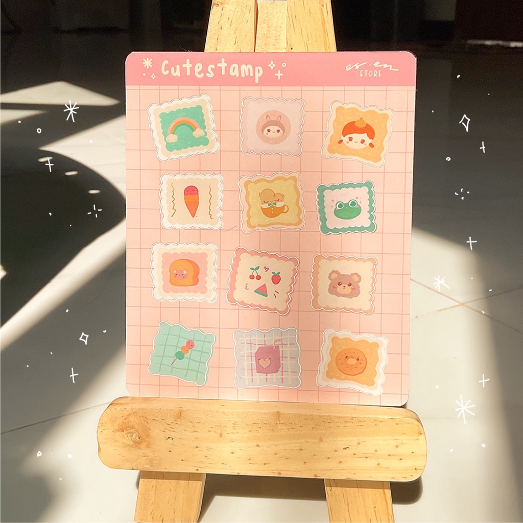 

Cutestamp Sticker Lucu - Kiss Cut