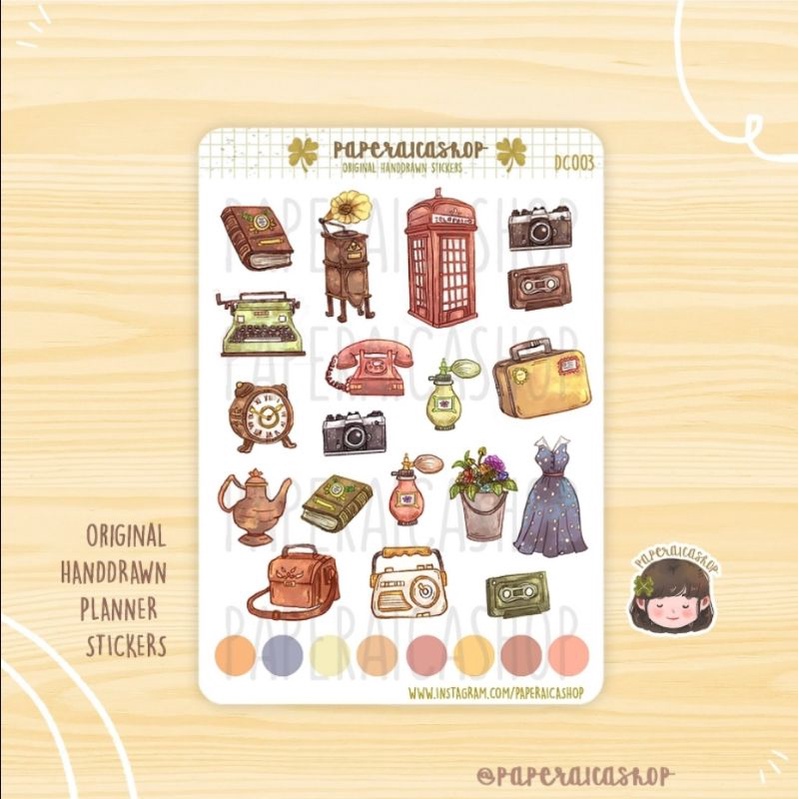 

PLANNER STICKER AESTHETIC FOR JURNAL SCRAPBOOK BUJO BY PAPERAICASHOP