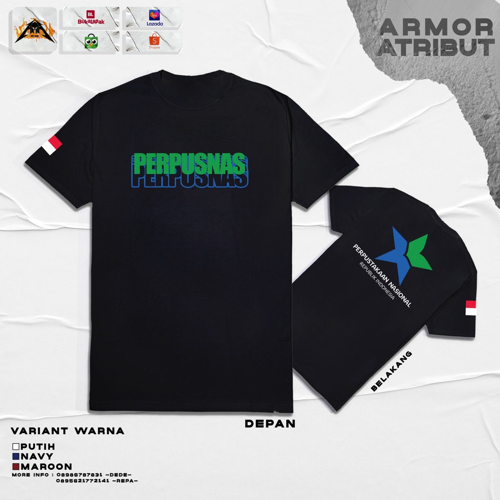 kaos baju perpusnas armor atribut