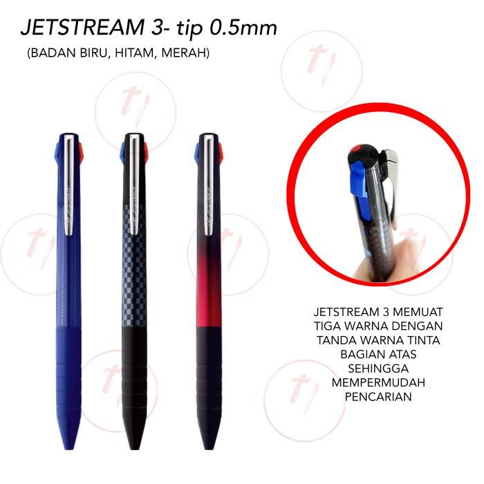 

Uni Jetstream Slim Compact 3 Colors Multipen 0.5 mm SXE3-JSS-05