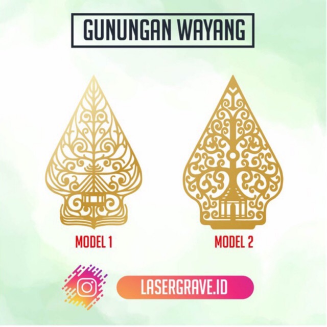 Jual Gunungan Wayang Miror Gold Rosegold Silver Mirror Shopee Indonesia