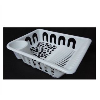 FLUNDRA Pengering Peniris  untuk piring  berwarna putih  FLUNDRA Pengering Peniris  untuk piring  berwarna putih