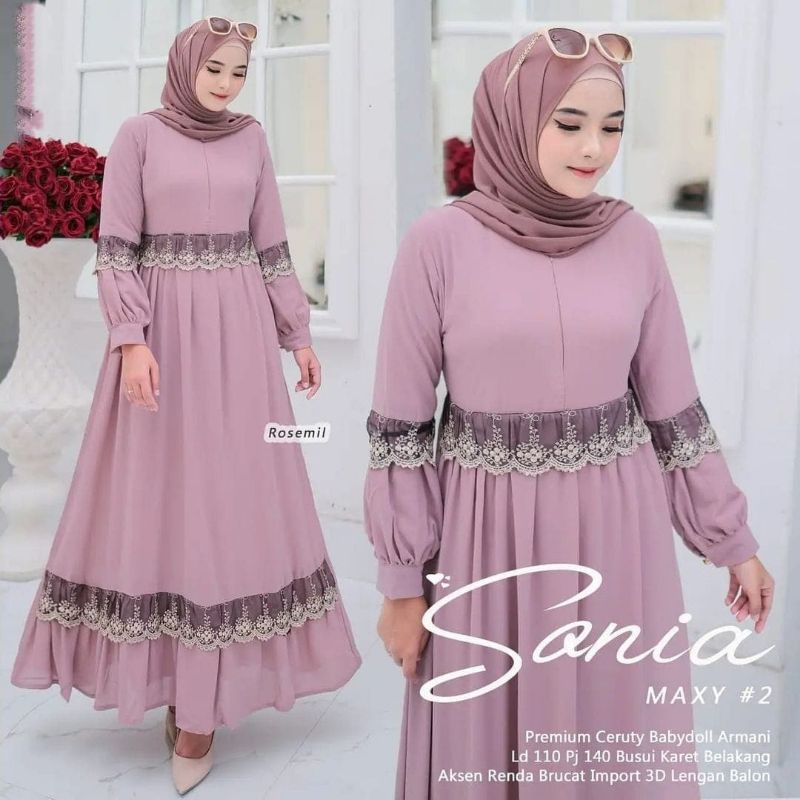 NEW Gamis Busui CerutyBabydol Terlaris 2021 / NADA DRESS / Gamis Malaysia Cerutybabydol Terbaru / Gamis Ceruty Termurah / Gamis Kondangan /Gamis Jumbo wanita / Gamis Super Jumbo wanita / Gamis polos wanita / BD-Sonia Rosemil