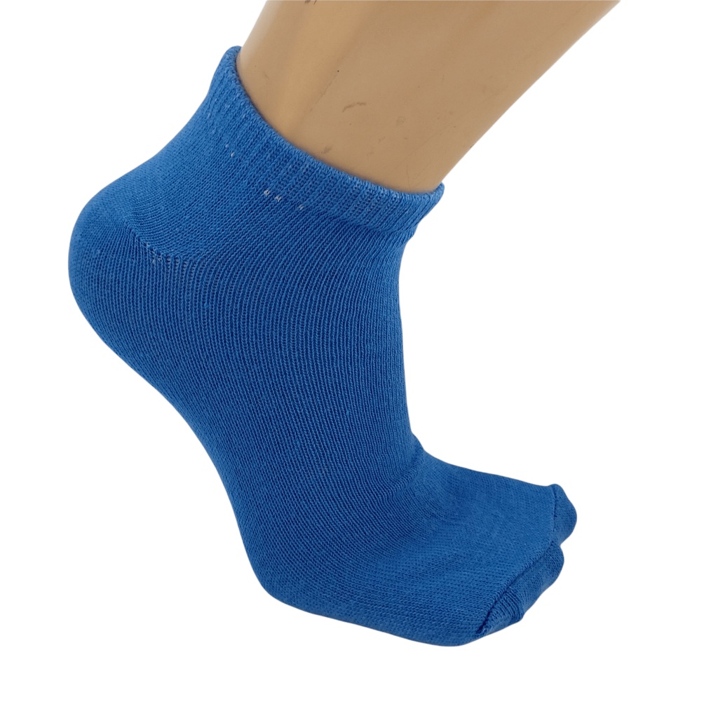 kaos kaki semata kaki polos biru elektrik