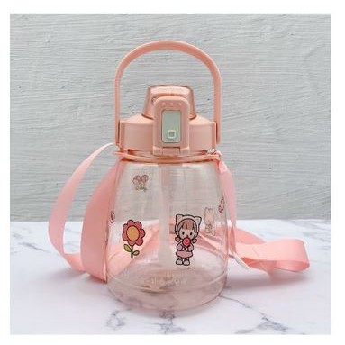 Botol Minum Anak Big Belly Children Cup + Sticker + Handle / Cangkir Air Minum 1100ml  / Botol Minum Cup Bottle