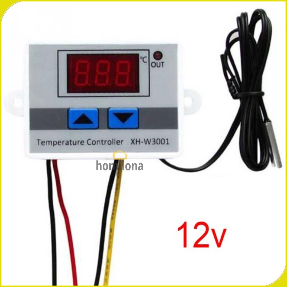 Digital Temperature Control Thermostat Microcomputer 12V - Taffware XH-W3001