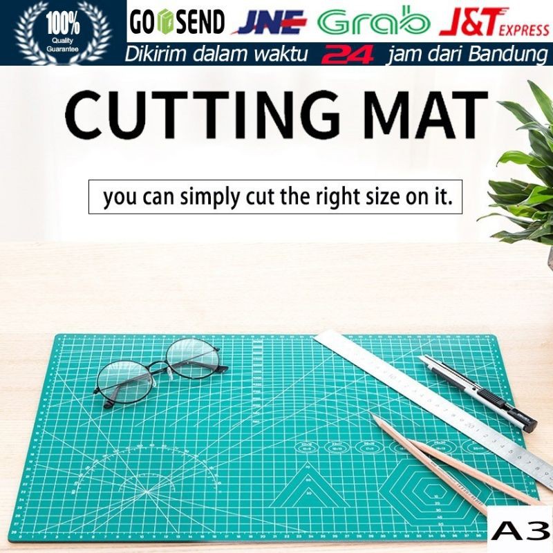 A3 PVC Cutting Mat Cutting Pad Board Double-sided DIY Tool Cutting Board-Papan Potong / alas potong