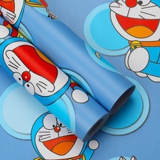 Wallpaper Sticker 5381 Doraemon Cats / Wallpaper Sticker Termurah / 9mx45cm