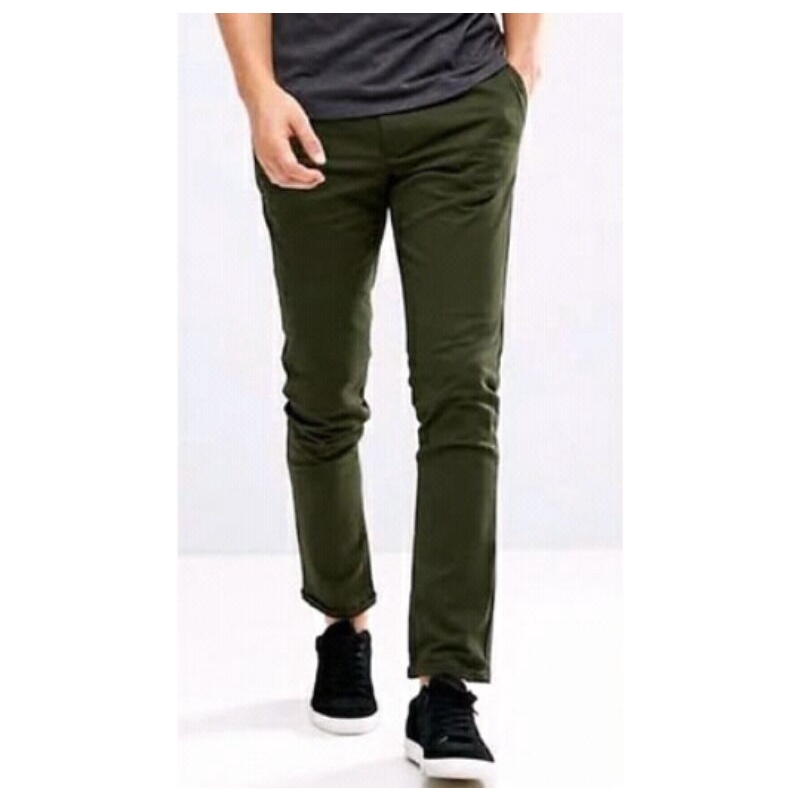 CELANA PRIA CHINO SLIMFIT Panjang Kerja Bahan Tebal(27-38)