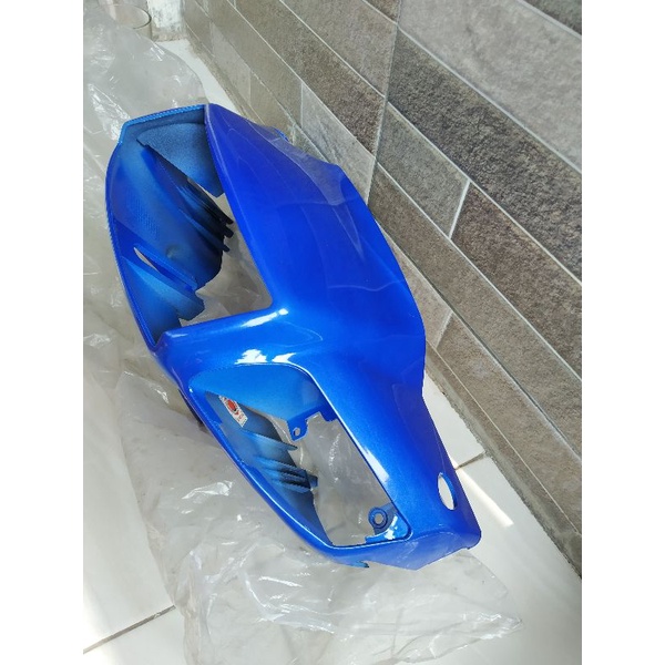 Cover Batok totok lampu depan satria lumba Biru keny merek Strong
