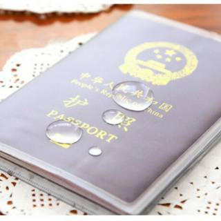 Jual Sampul buku paspor plastik transparan - passport cover organizer