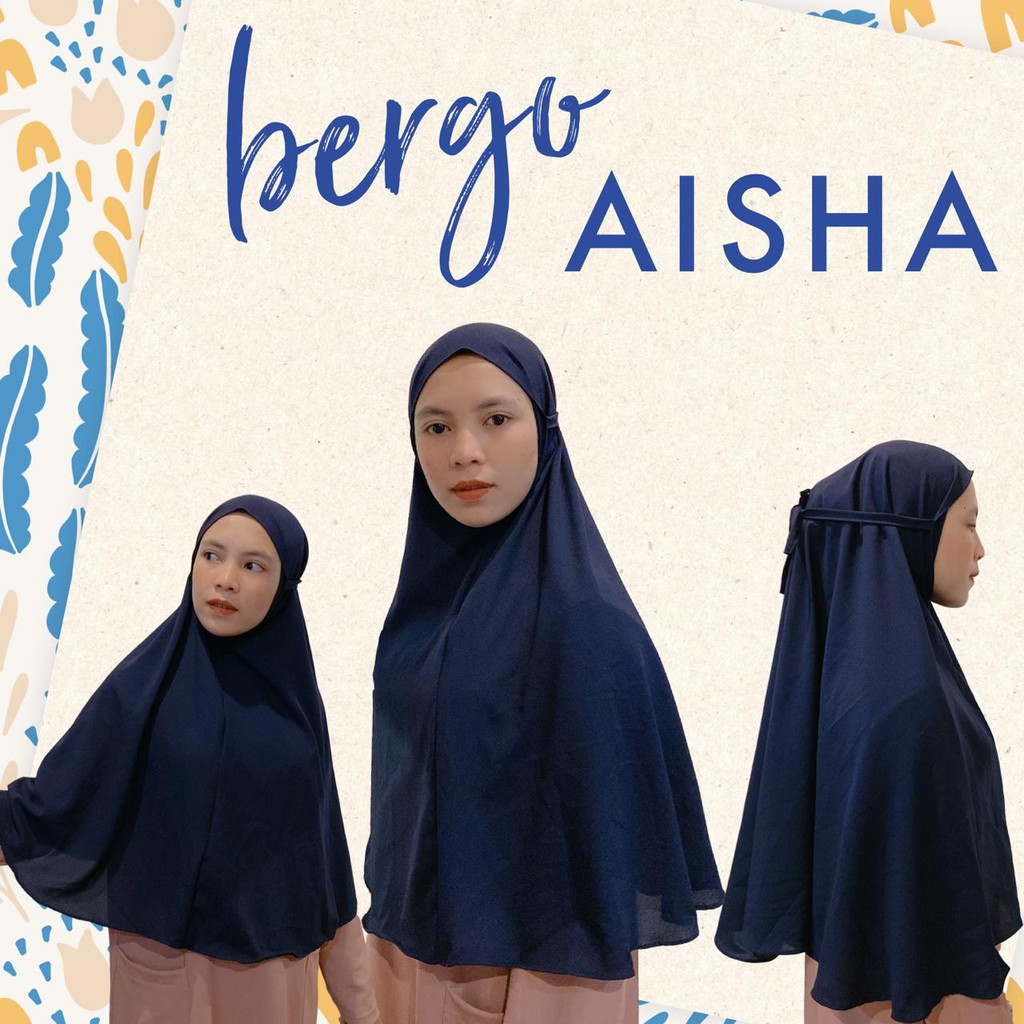 LEBIH PANJANG  Hijab Bergo  Aisha Jilbab  Bergo  Maryam  