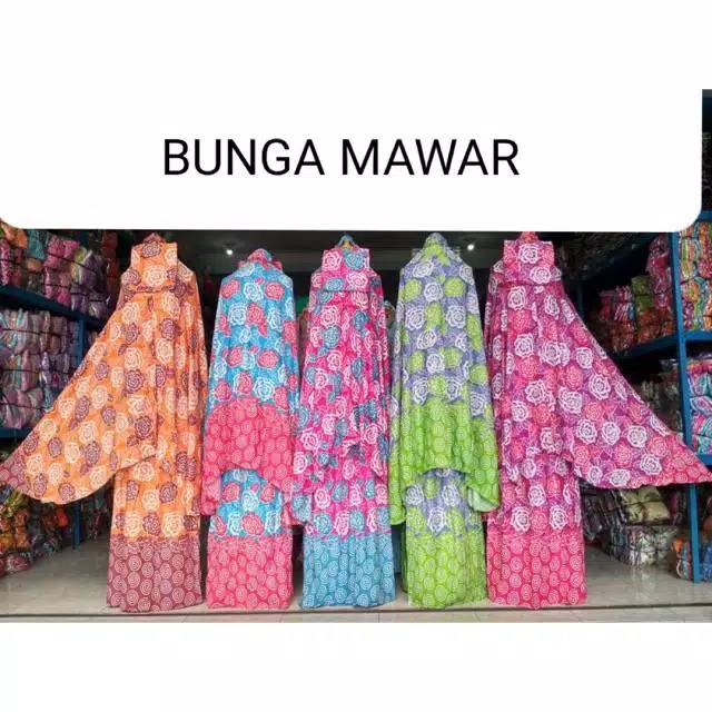 MUKENA DEWASA RANDOM MIX MOTIF RAYON BALI