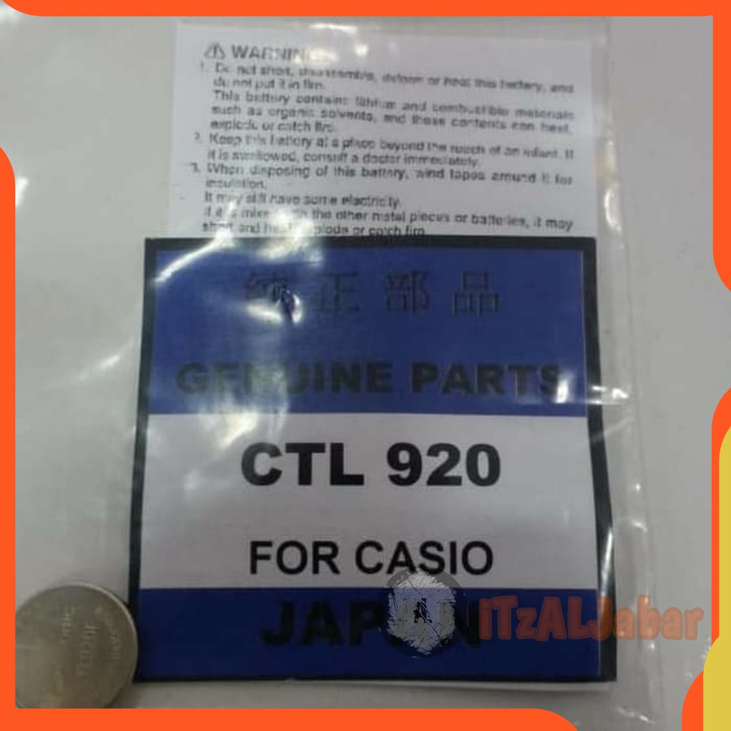 Baterai Panasonic CTL920F Baterai Casio CTL920F Rechargeable