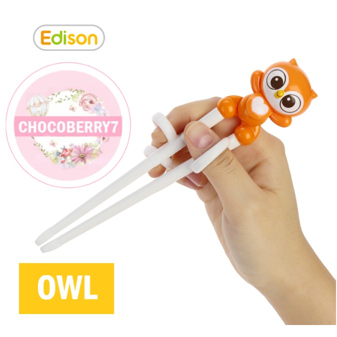 Edison Chopstick Pororo Friends Training Edison Chopsticks Sumpit Anak Belajar Makan ORIGINAL KOREA