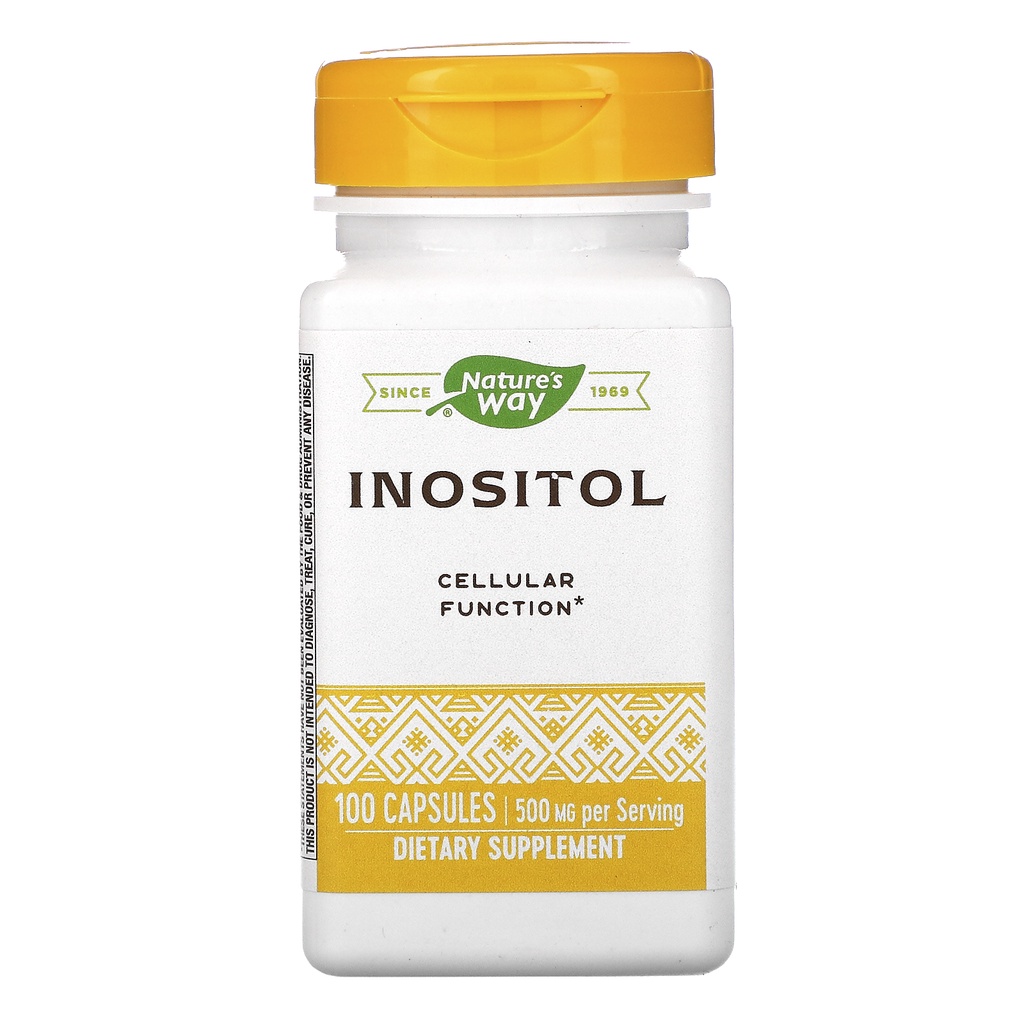 Nature Way Inositol Once Daily 500 mg 100 Capsules Ori USA