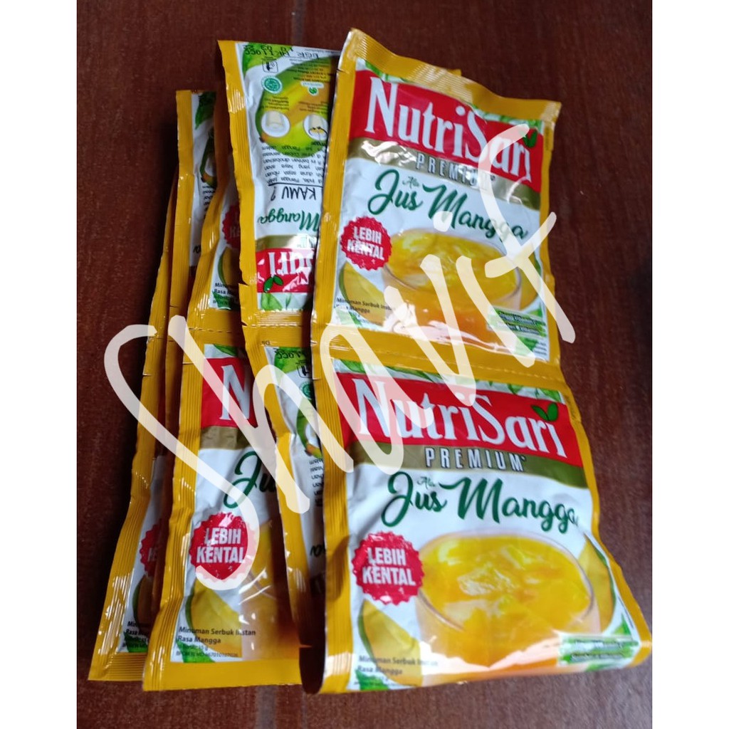 

Nutrisari Premium / Nutrisari Jus Mangga Renceng (10 x 15 gram)