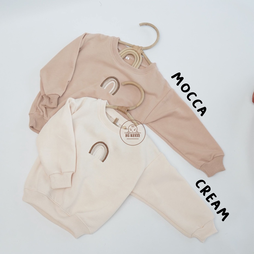 hikeen korean sweater rainbow cute unisex sweater balita baju hangat bayi sweater murah lucu