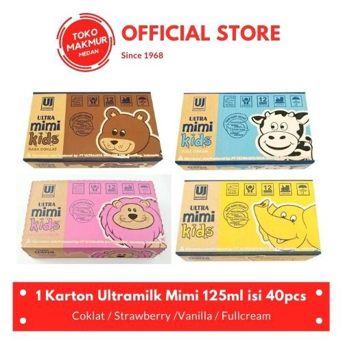 1 KARTON ULTRA MIMI KIDS UHT 125ML ISI 40PCS