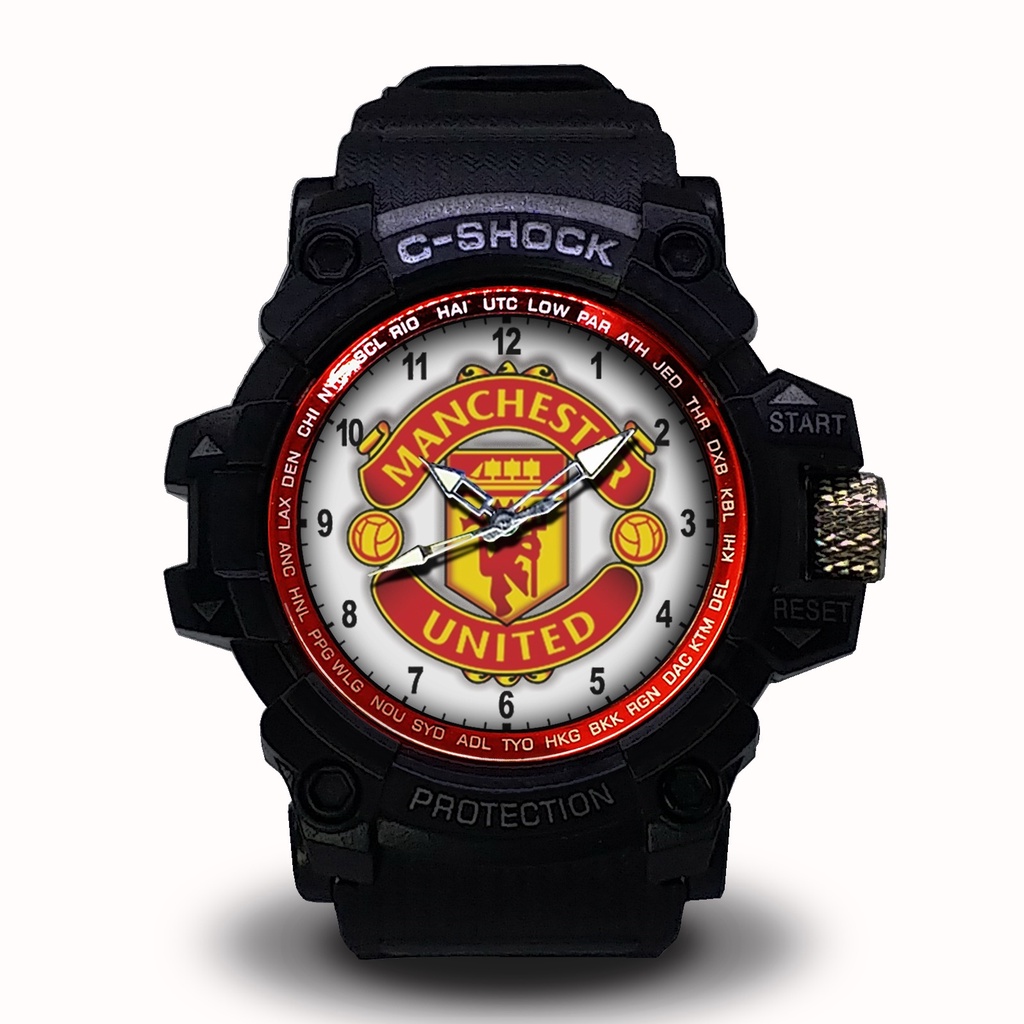 JAM TANGAN CUSTOM LIVERPOOL MU MILAN ARSENAL MUNCHEN BARCA ROMA PUTIH
