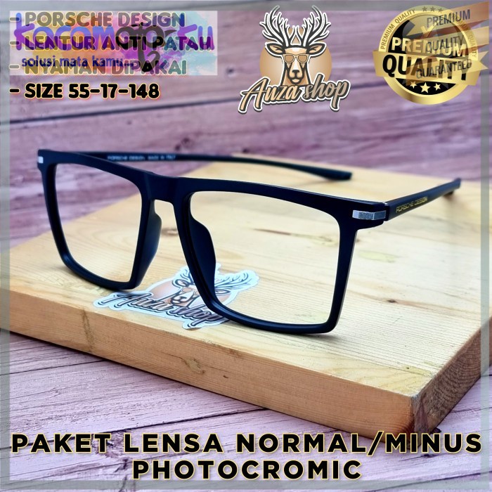 Frame Kacamata Pria Besar Porsche Design Square | Kacamata Photocromic