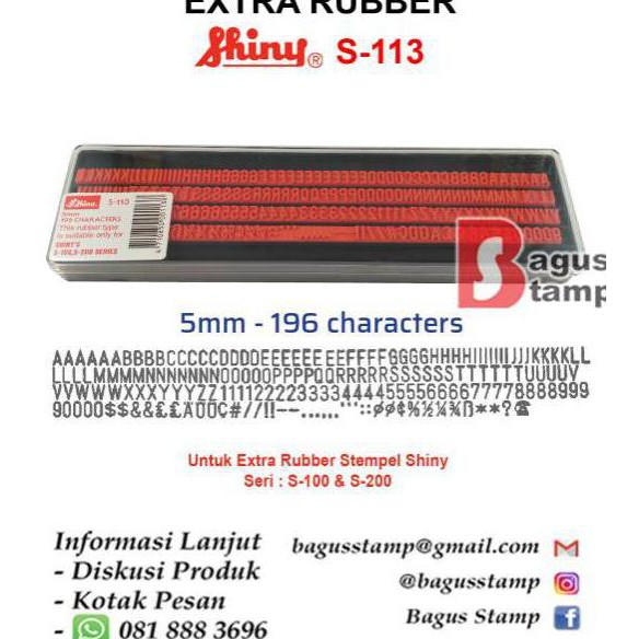 

Cuci Gudang!!!! Shiny Extra Rubber Shiny S100 S200 ( Spare Part Printing Kit ) CA70