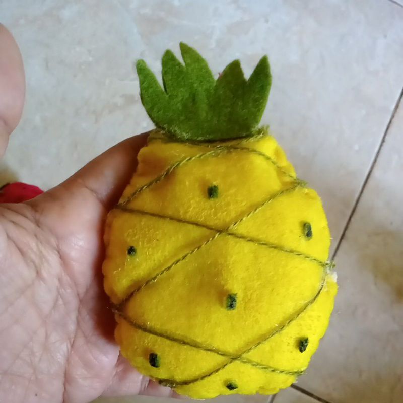 aplikasi buah dari flanel