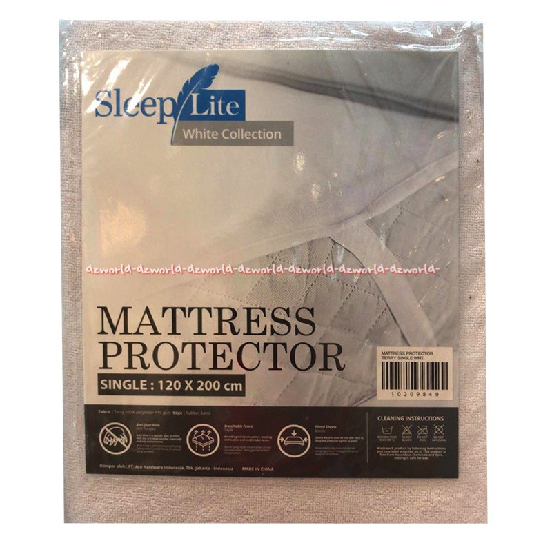 Sleep Lite Mattress Protector Single 120x200cm Alas Kasur Matras Tempat Tidur Pelindung Kasur