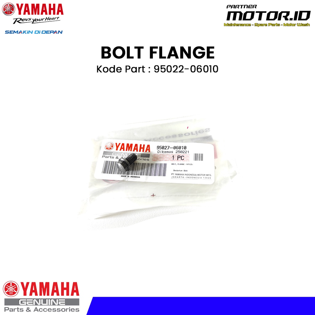 BOLT FLANGE BAUT KUNCI GEAR DEPAN YAMAHA VIXION JUPITER Z1 - 95022-060